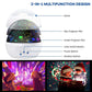Veilleuse projecteur d'étoiles rotative 2 en 1