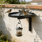 Bain d'Oiseau Mural en Métal – Finition Bronze Antique 🐦🛁🧱🏡