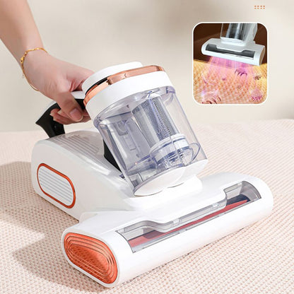 Aspirateur de matelas 16 000 PA avec lumière UV-C, conception à double coupelle