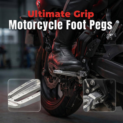 Repose-pieds arrière de moto en aluminium