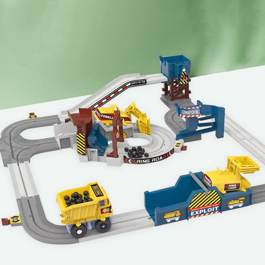 🚂✨ Kit de train électrique interactif – Circuit modulaire lumineux, gare animée, compatible avec de nombreux modèles 🛤️🌟