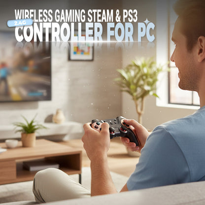 2.4G Wireless Gaming Controller for PC, Steam & PS5