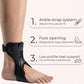 Orthèse de pied tombant réglable avec doublure gonflable
