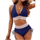 🌺Promotion 40% de réduction 👙Ensembles de bikinis à taille haute avec contrôle de l'abdomen et blocs de couleurs