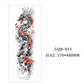 Tatouages temporaires couvrant tout le bras