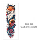Tatouages temporaires couvrant tout le bras