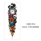 Tatouages temporaires couvrant tout le bras