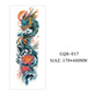 Tatouages temporaires couvrant tout le bras
