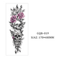 Tatouages temporaires couvrant tout le bras