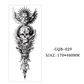 Tatouages temporaires couvrant tout le bras