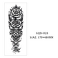 Tatouages temporaires couvrant tout le bras