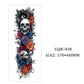 Tatouages temporaires couvrant tout le bras