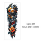 Tatouages temporaires couvrant tout le bras