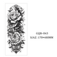 Tatouages temporaires couvrant tout le bras
