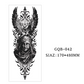 Tatouages temporaires couvrant tout le bras