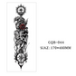 Tatouages temporaires couvrant tout le bras