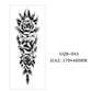 Tatouages temporaires couvrant tout le bras
