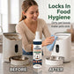 Spray nettoyant pour distributeurs d'aliments pour animaux avec lingette nettoyante