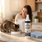 Spray nettoyant pour distributeurs d'aliments pour animaux avec lingette nettoyante