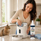Spray nettoyant pour distributeurs d'aliments pour animaux avec lingette nettoyante