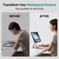 Support de tablette réglable en aluminium avec base rotative