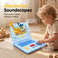 💻 50 % DE RÉDUCTION ! 🧸 Ordinateur portable jouet interactif de simulation – Lumières, sons et jeux éducatifs – Stimule de manière ludique la créativité et la motricité des enfants 🎵