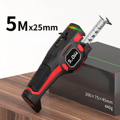 Mètre ruban 2 en 1 avec guide laser