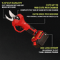 Sécateur électrique sans fil, coupe-branches de jardin sans balais
