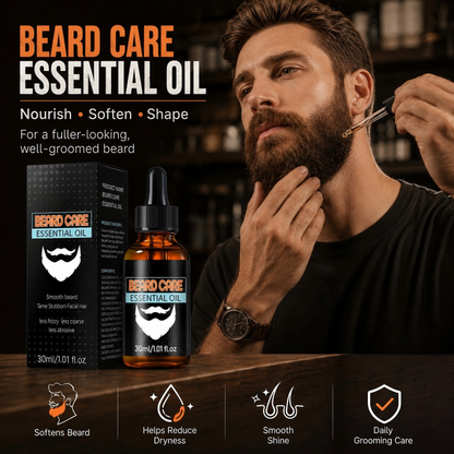 Huile essentielle nourrissante pour le soin de la barbe