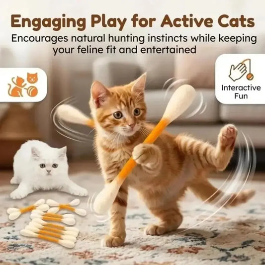 Jouet interactif pour chat avec herbe à chat
