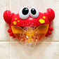 Machine à bulles en forme de crabe avec musique