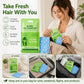 Lingettes nettoyantes pour cheveux sans eau, portables