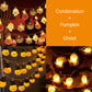Guirlande lumineuse d'Halloween à piles avec 2 modes d'éclairage