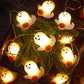 Guirlande lumineuse d'Halloween à piles avec 2 modes d'éclairage