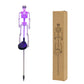 Lampes solaires à piquet « Skeleton » pour l'extérieur, étanches, pour la décoration d'Halloween