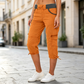 Pantalon cargo capri taille haute pour femme