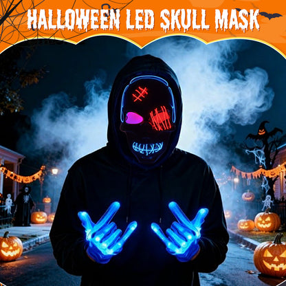 Masque de crâne LED d'Halloween