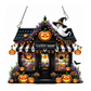 Kit de bricolage pour créer une décoration suspendue scintillante sur le thème d'Halloween