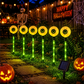 🎃 50 % DE RÉDUCTION EN CE MOMENT ! 🕷️ Guirlande lumineuse solaire en forme de citrouille à enfoncer dans le sol – Étanche, allumage/extinction automatique et décoration effrayante pour Halloween 👻