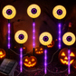 🎃 50 % DE RÉDUCTION EN CE MOMENT ! 🕷️ Guirlande lumineuse solaire en forme de citrouille à enfoncer dans le sol – Étanche, allumage/extinction automatique et décoration effrayante pour Halloween 👻