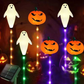🎃 50 % DE RÉDUCTION EN CE MOMENT ! 🕷️ Guirlande lumineuse solaire en forme de citrouille à enfoncer dans le sol – Étanche, allumage/extinction automatique et décoration effrayante pour Halloween 👻