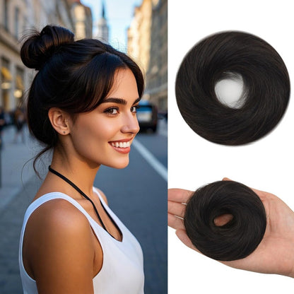 ❄️ Fraîcheur estivale -50 % !✨ Chouchou à chignon désordonné (lot de 2 pièces) – Extension de coiffure synthétique rapide disponible en 7 nuances