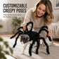 Costume d'Halloween d'araignée pour animaux de compagnie : tenue effrayante en peluche pour chien ou chat