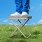 Tabouret pliant portable avec design de sac à main