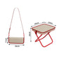 Tabouret pliant portable avec design de sac à main