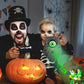 📢📢50% DE RÉDUCTION !! ⏰ Sonnette Halloween Démon à Un Œil – Plastique Aspect Laiton Antique – Yeux Lumineux & Son Effrayant for Fêtes & Maisons Hantées 🎃