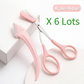 Pousbo® Ciseaux à sourcils avec peigne