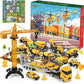 🚗 60% DE RÉDUCTION! 🎁 CALENDRIER DE L'AVENT GARÇON - 24 Jours de Chantier Miniature, Véhicules Alliés avec Outils Réalistes 👷🔧