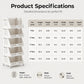 Organisateur de rangement pliable à plusieurs niveaux avec roulettes
