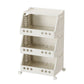 Organisateur de rangement pliable à plusieurs niveaux avec roulettes